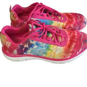 Skechers Women Sz 10 Flex Appeal 2.0 Loud & Clear Lite Weight Multicolor Sneaker